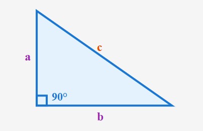 Triángulo rectángulo, elementos para aplicar el Teorema de Pitágortas.